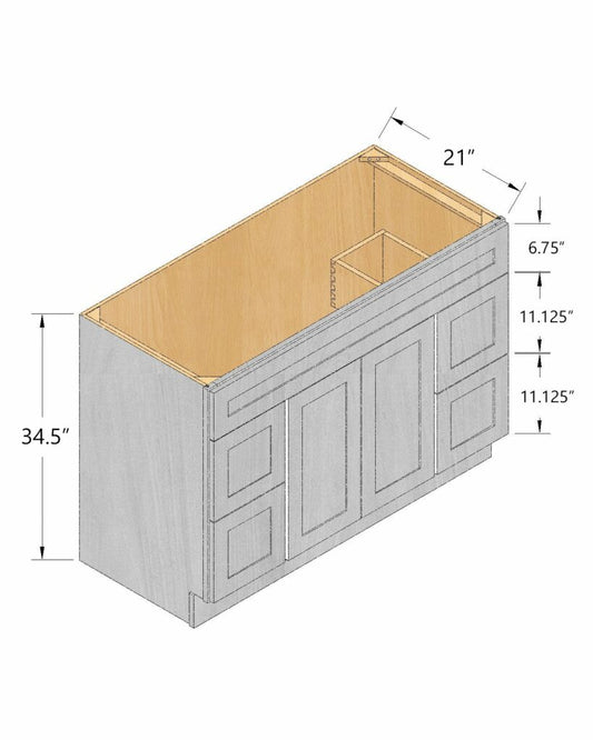 Centered Vanity Sink Base Cabinets (VSD2)