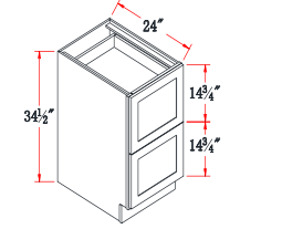 3-Drawer Base Cabinets (3DB2)