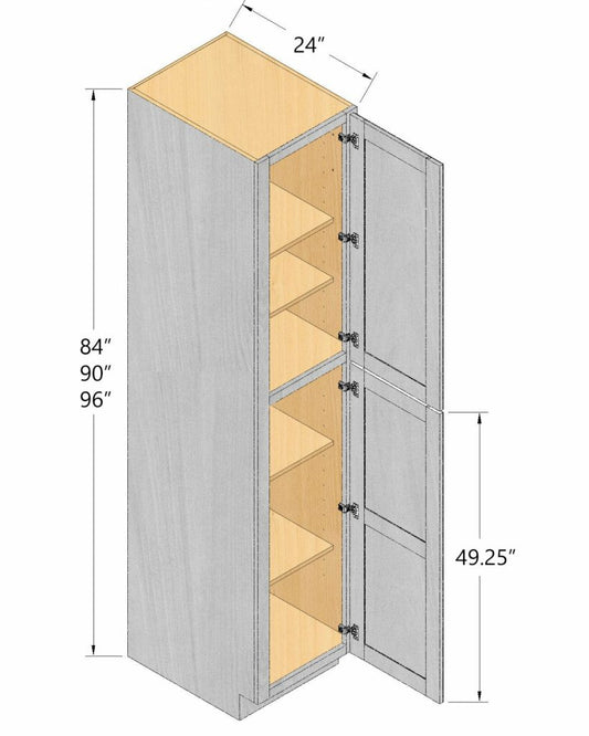 Pantry Cabinets 24" Deep (2 Door)