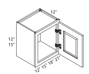 15 High 12 Deep Wall Bridge Cabinet (15DW1)
