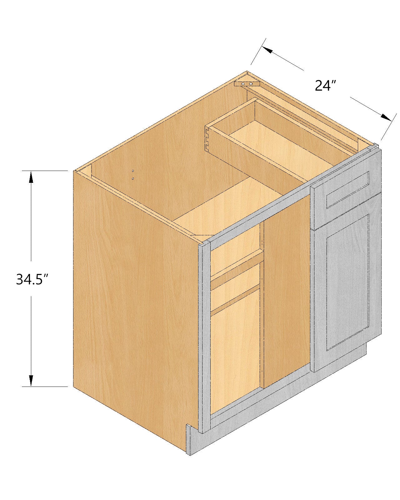 Blind Corner Base Cabinets