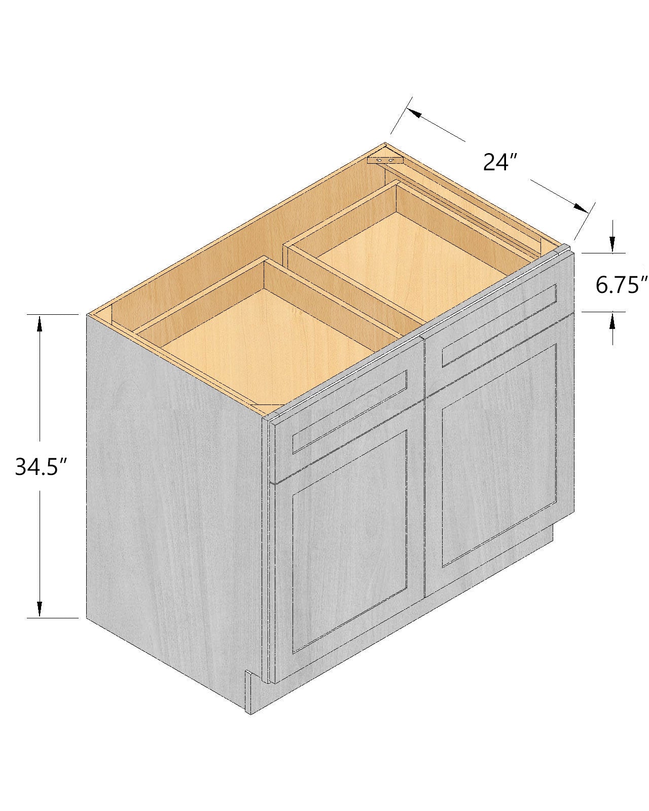 Double Door Base Cabinet (2D2Dr)