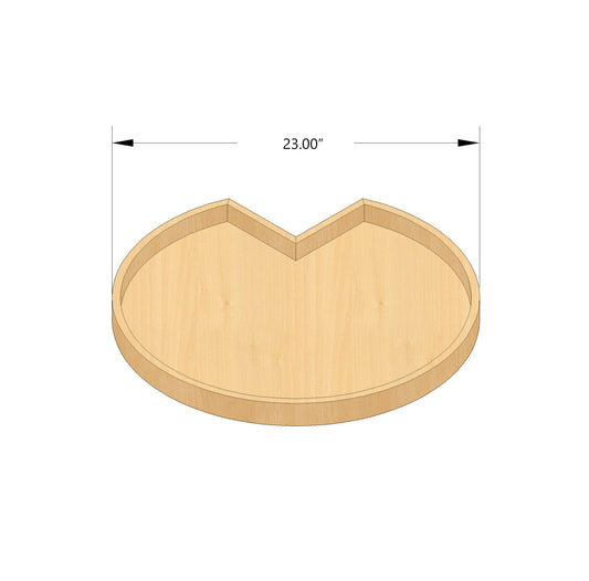 Wooden Turntable for 33″ Lazy Susan Base Cabinet